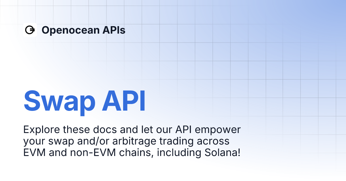 Swap API | Openocean APIs